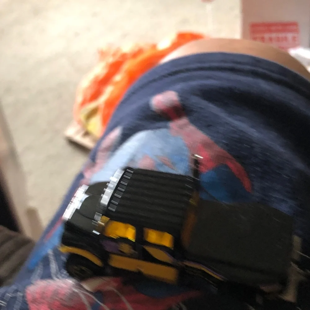 Black and Yellow Toy Truck - Mini Diecast Truck